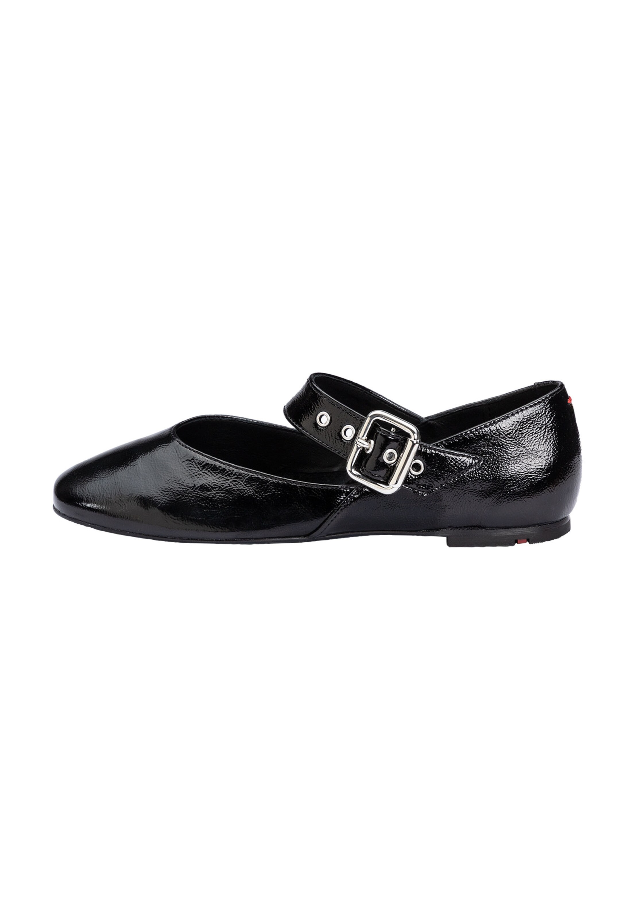 LLOYD Strap ballerina in Black: front
