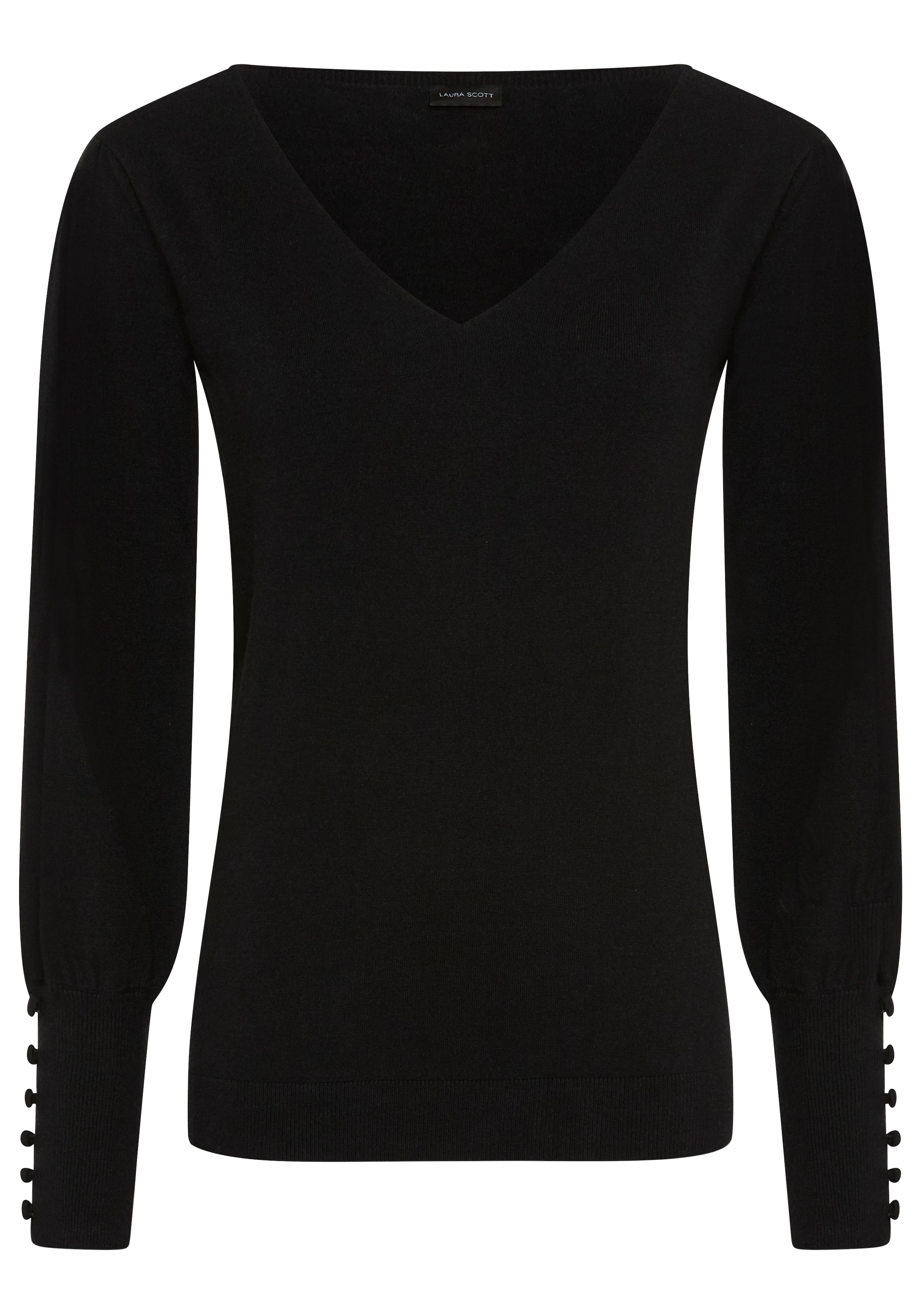 LAURA SCOTT Pullover in Schwarz: Vorderseite