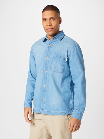 JOOP! Jeans Regular fit Button Up Shirt 'Harvi' in Blue: front