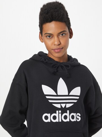 Bluză de molton 'Trefoil' de la ADIDAS ORIGINALS pe negru