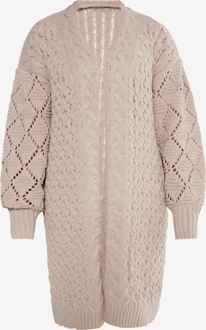 Usha Knit Cardigan 'Sivene' in Beige: front