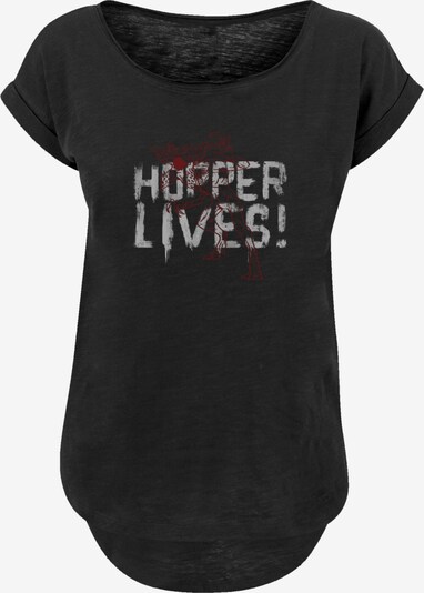 F4NT4STIC T-shirt 'Stranger Things Hoppers Live Netflix TV Series' en gris / rouge / noir, Vue avec produit
