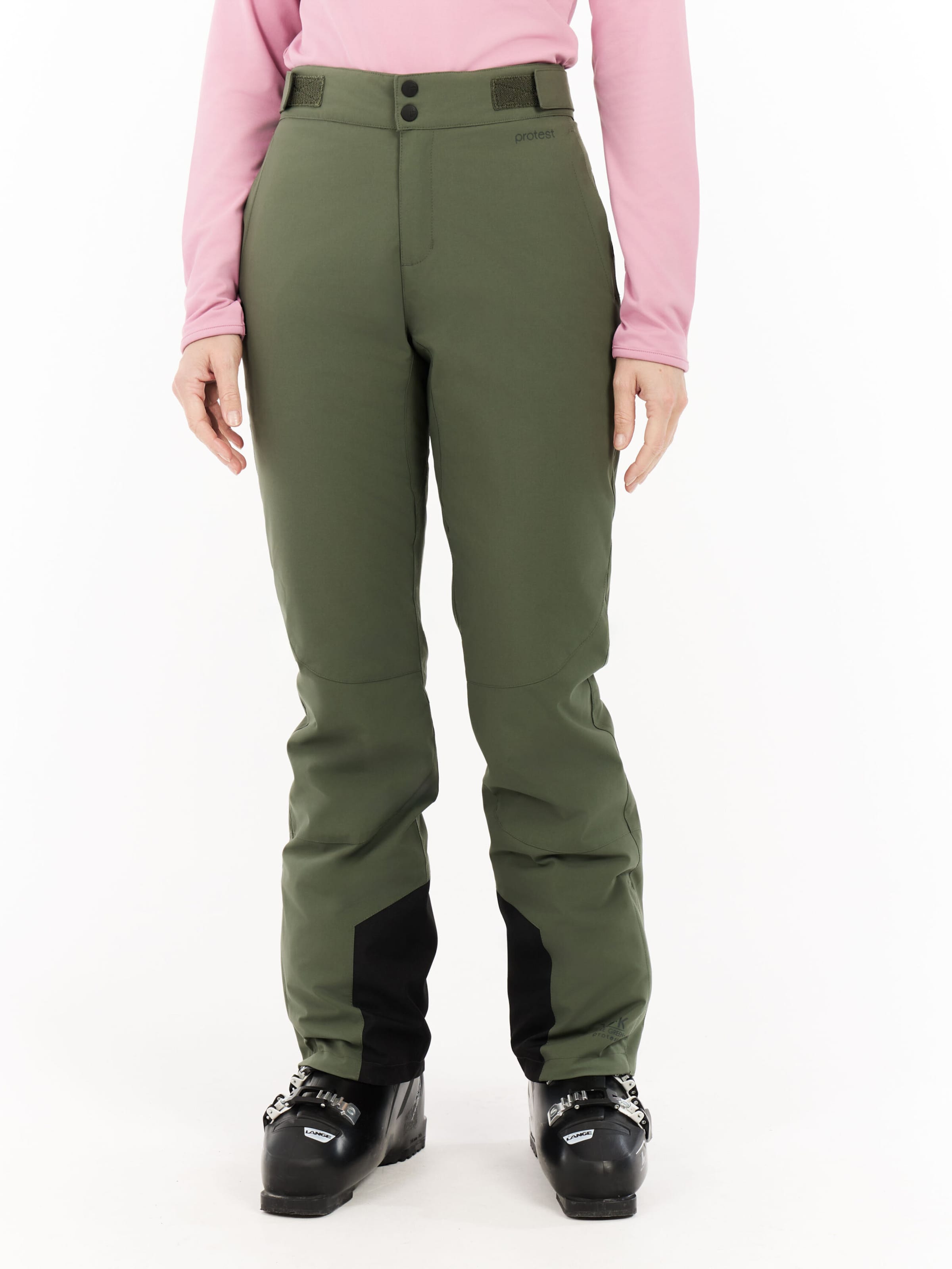 PROTEST Slim fit Sports trousers 'PRTVoleta' in Green: front