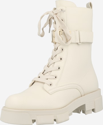 Bottines à lacets 'Madox' GUESS en beige : devant