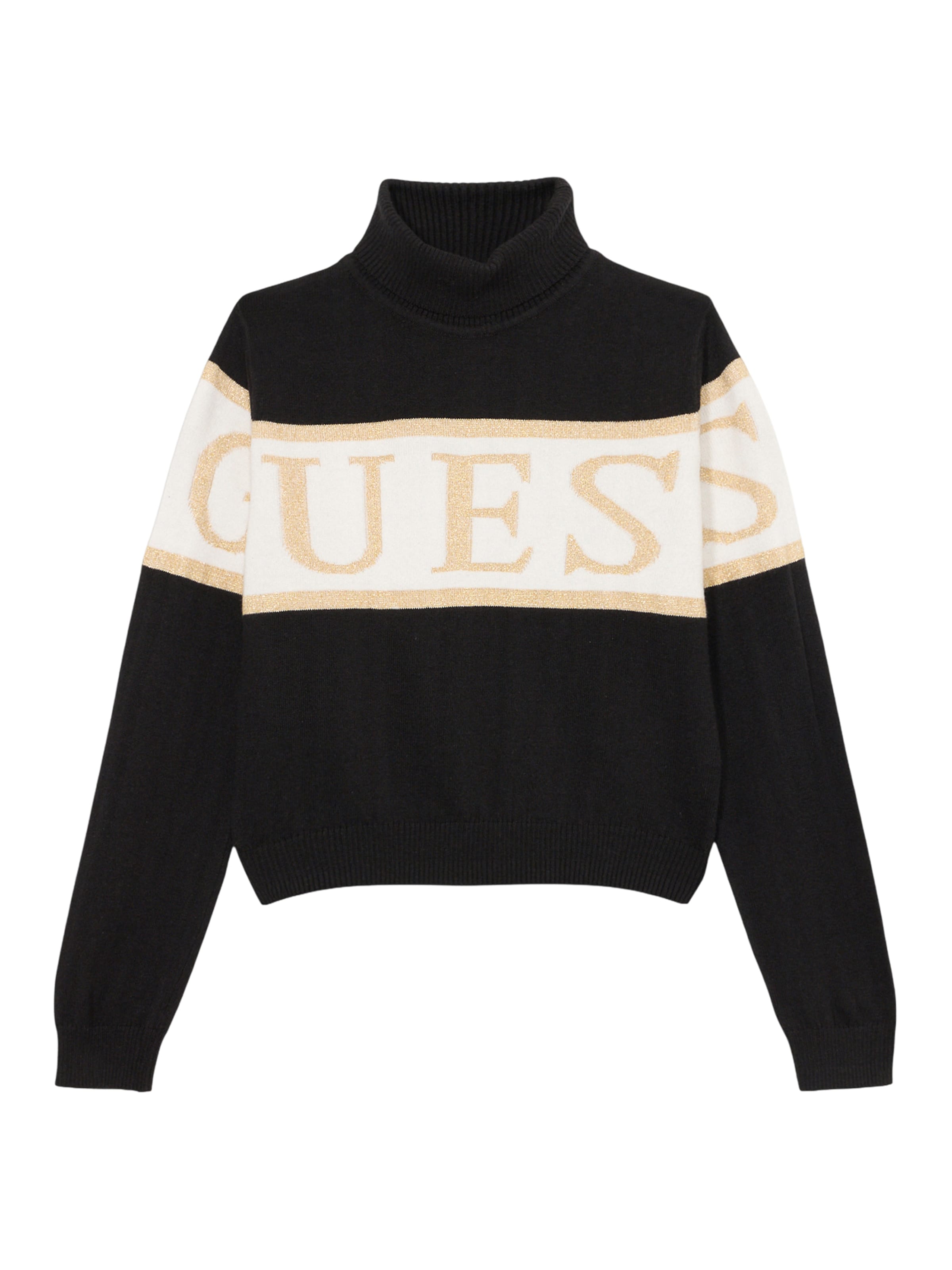 GUESS Πουλόβερ σε μαύρο: μπροστά