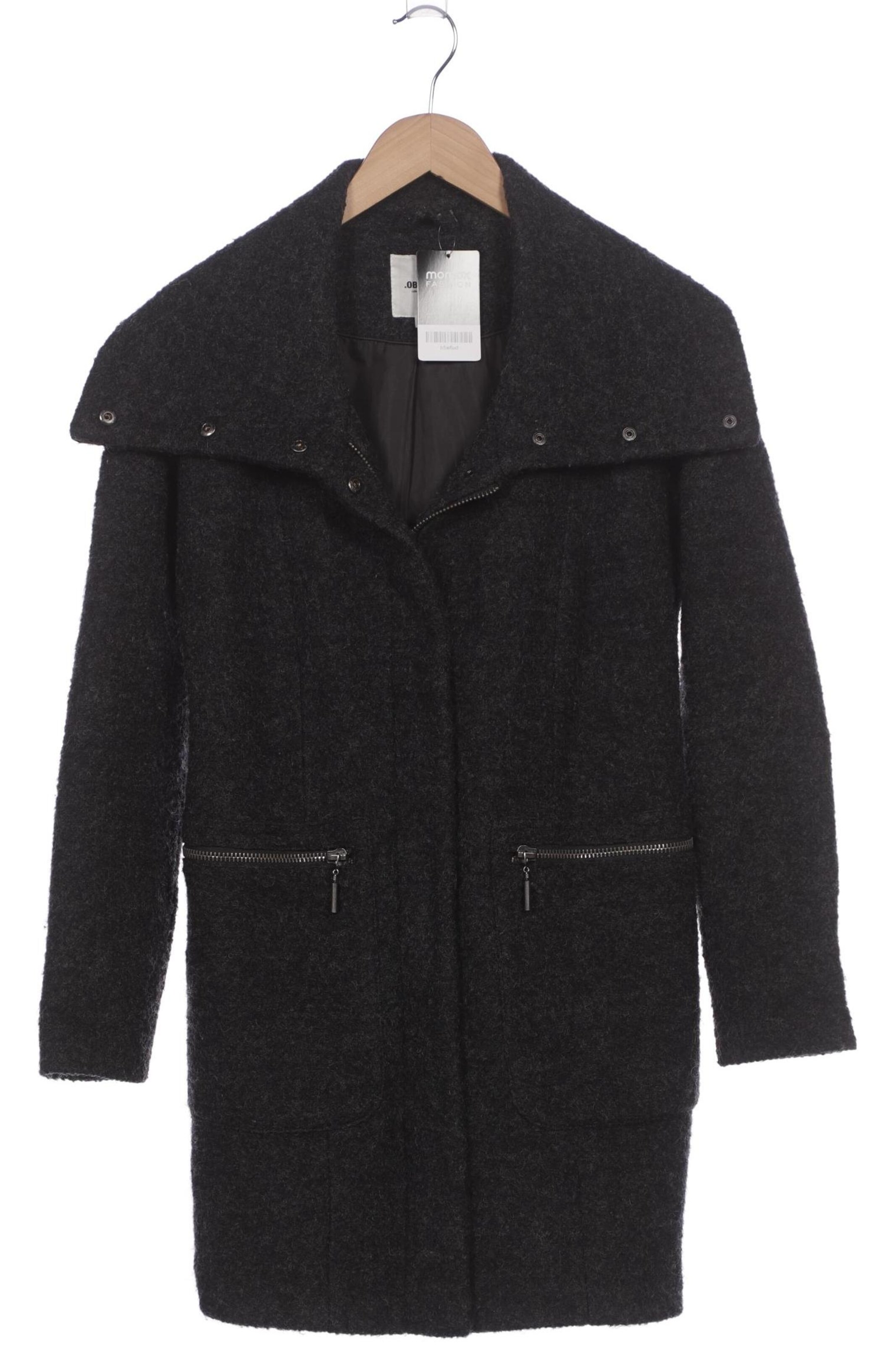 OBJECT Mantel XS in Grau: Vorderseite