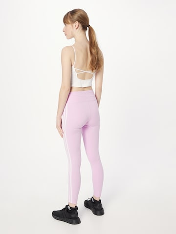 ADIDAS PERFORMANCE Skinny Sporthose 'Train Essentials 3-Stripes High-Waisted' in Lila