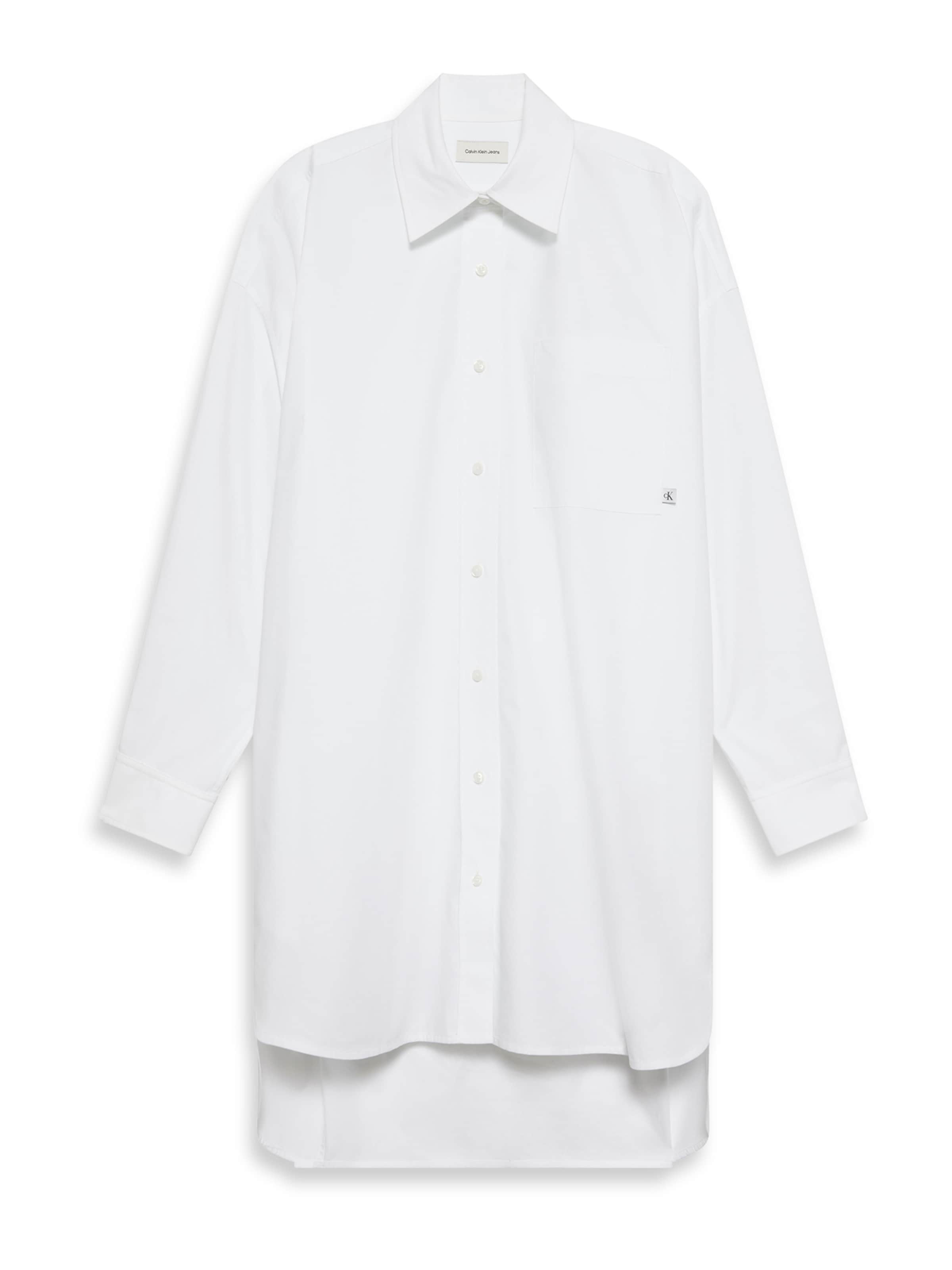 Calvin Klein Jeans Košeľové šaty - Biela: predná strana