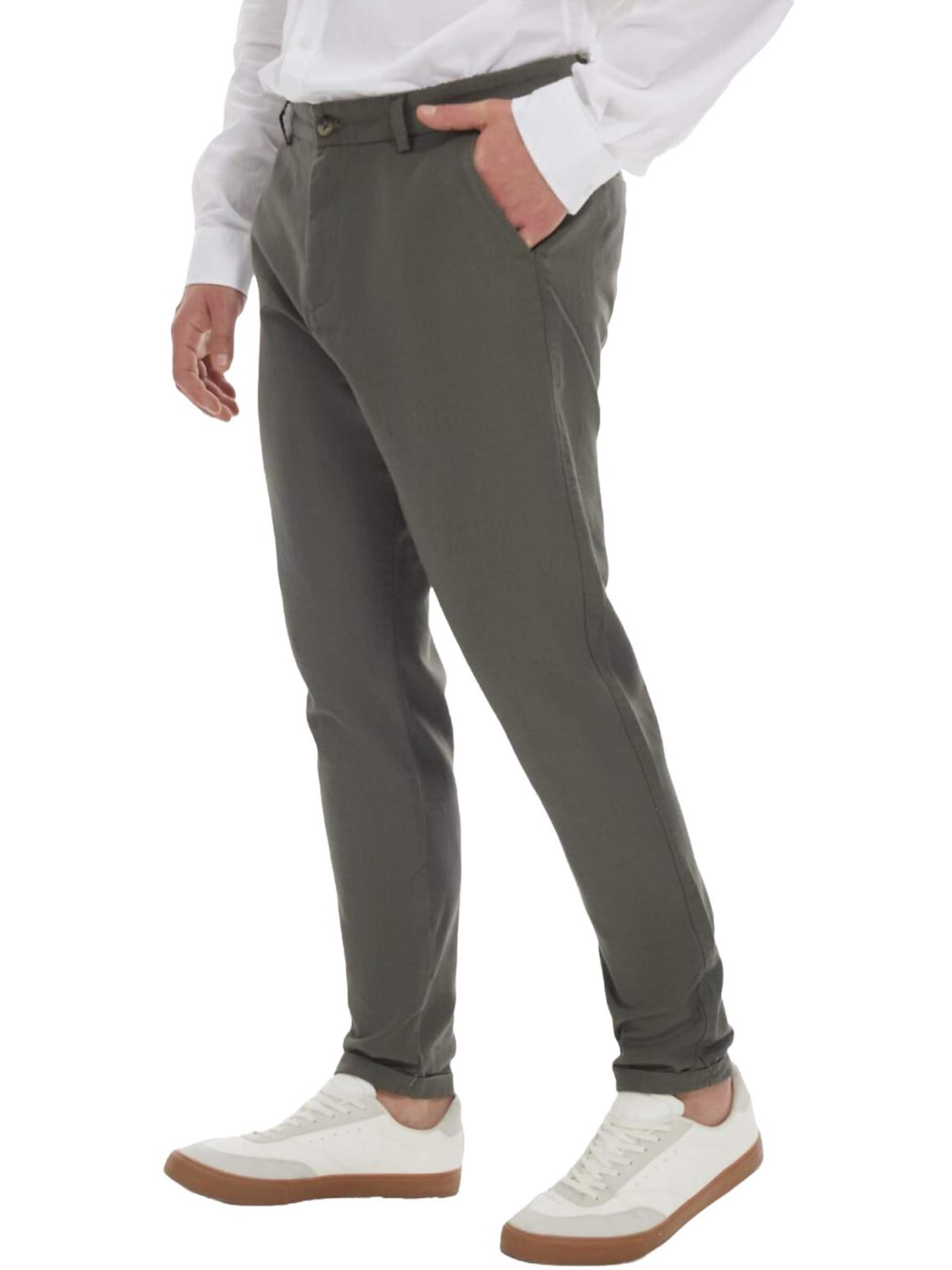 LTB Jeans - Slimfit Vaquero 'LTB Jeans Herrenhose in Leinenoptik' en verde