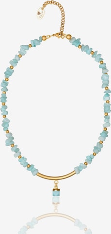 THE GEM STORIES JEWELRY Ketju 'Aqua Jade Cascade Necklace' värissä sininen: etupuoli
