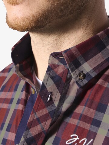 Jan Vanderstorm Comfort fit Overhemd 'Nantwin' in Rood