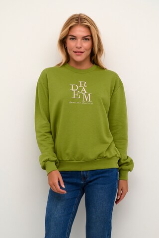 Kaffe Sweatshirt 'Nadia' in Groen: voorkant