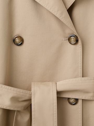 MANGO Between-Seasons Coat 'ANGELA' in Beige