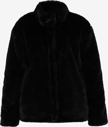 Giacca invernale 'Fashion Look' di faina in nero: frontale