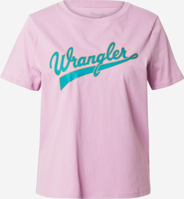WRANGLER T-shirt i lila: framsida