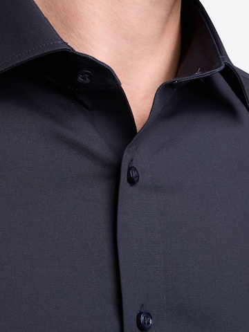 PIERRE CARDIN Slim fit Business shirt in Black