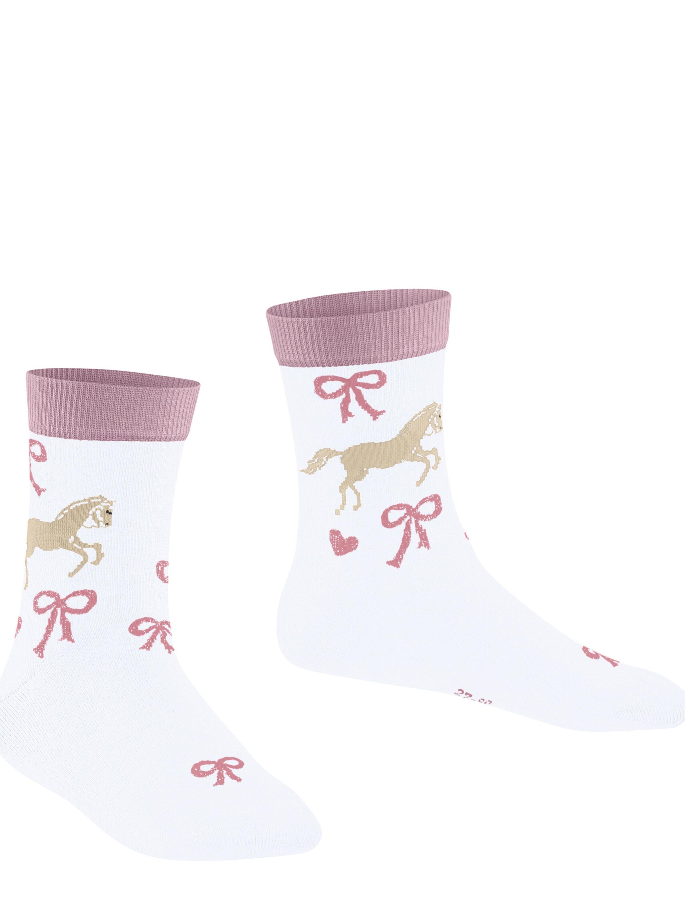 FALKE Socks 'Western Horses' in White