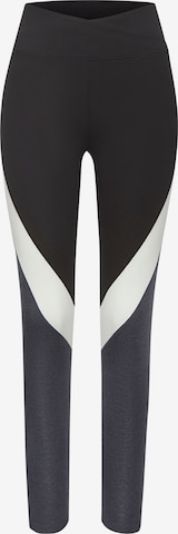 Skinny Pantaloni sport de la LASCANA ACTIVE pe gri: față