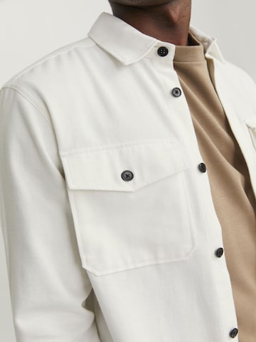 JACK & JONES Regular fit Button Up Shirt in Beige