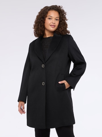 Fiorella Rubino - Abrigo de invierno en negro: frente