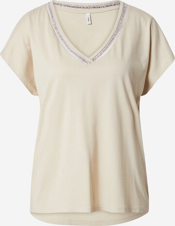 T-shirt 'LULU' ONLY en beige : devant