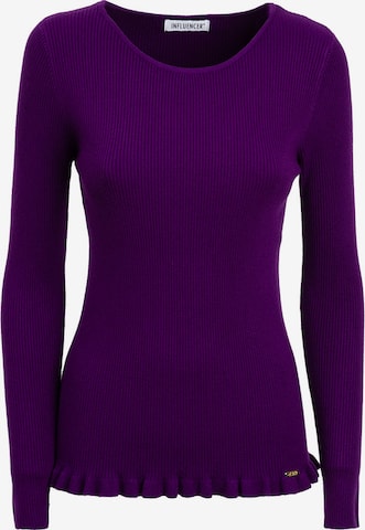 purpurinė Influencer Megztinis: priekis