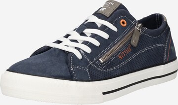 MUSTANG Sneakers laag in Blauw: voorkant