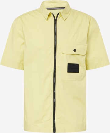Calvin Klein Jeans Regular fit Button Up Shirt in Yellow: front