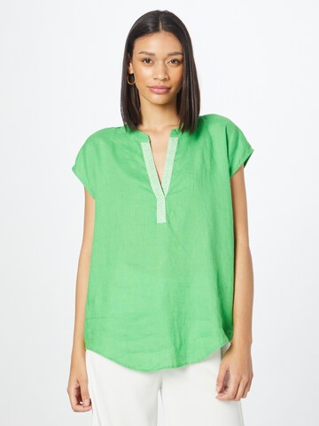 Emily Van Den Bergh Blouse in Groen: voorkant