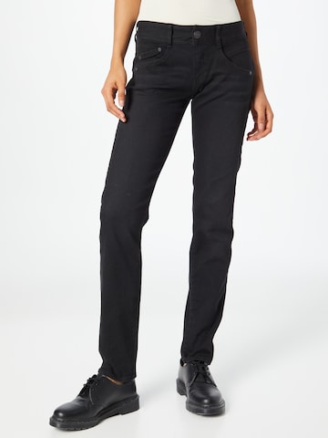 Herrlicher Slimfit Jeans i svart: forside