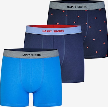 Happy Shorts Boxershorts ' Jersey ' in Blauw: voorkant