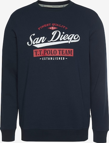 Tom Tailor Polo Team Sweatshirt in Blau: front
