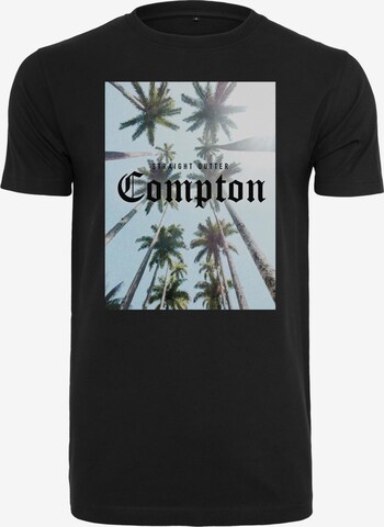 MT Men Shirt 'Compton Palms' in Black: front