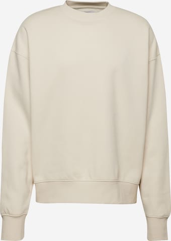 Sweat-shirt TOPMAN en beige : devant