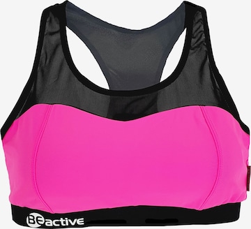 BECO the world of aquasports T-Shirt Bikini-Oberteil 'BEactive' in Pink: predná strana