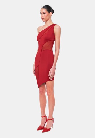 OW Collection Coctailkjole 'Curve' i rød