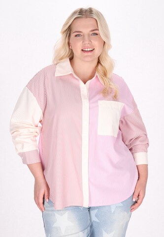 MYMO - Blusa en rosa: frente