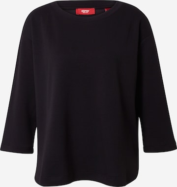 ESPRIT T-shirt i svart: framsida