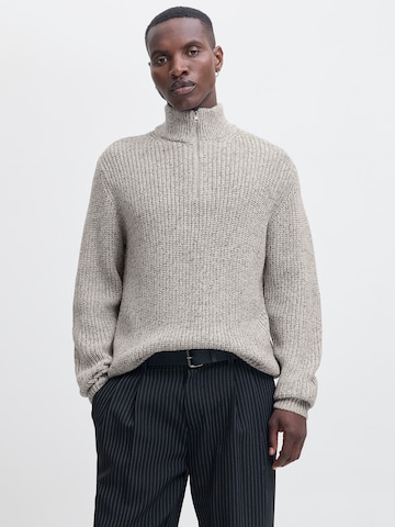 JACK & JONES Pullover 'JORBLEECKER' i hvid: forside