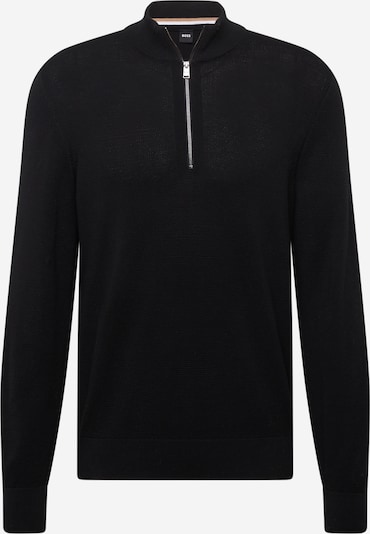 BOSS Black Pull-over 'EBRANDO-P' en noir, Vue avec produit