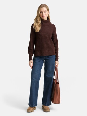TOM TAILOR Sweater in Brown