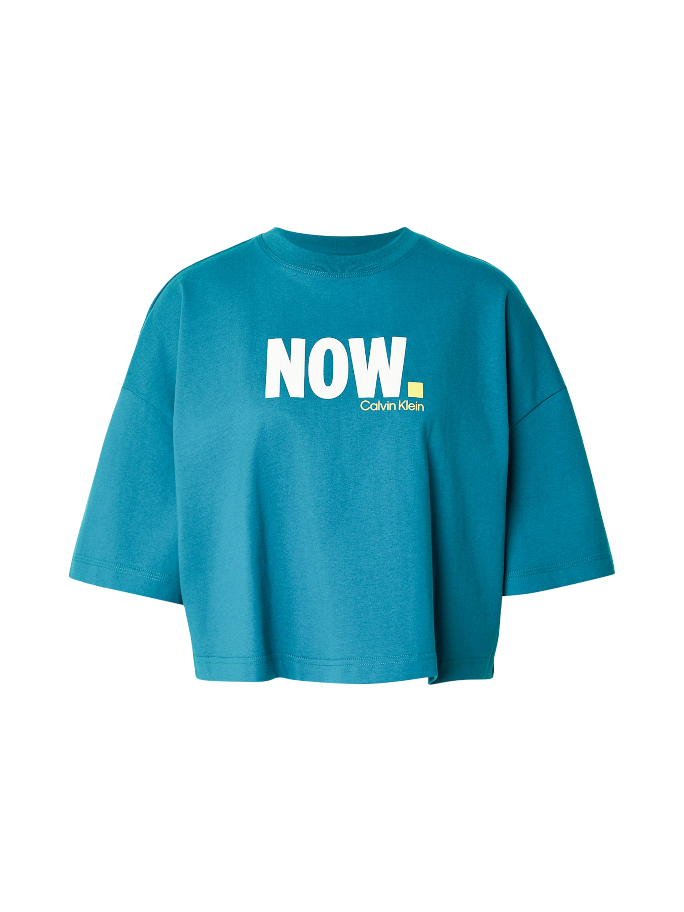 Calvin Klein Jeans Тениска в синьо: отпред