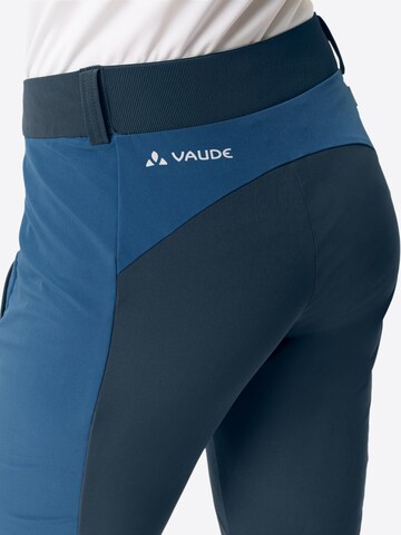VAUDE Slim fit Outdoor Pants 'Elope' in Blue