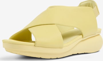 CAMPER Strap Sandals 'Balloon' in Yellow: front