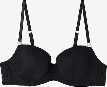 INTIMISSIMI Balconette Bra 'SOFIA' in Black: front