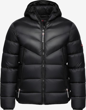 Veste mi-saison Ombre en noir : devant