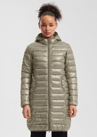 QS Winter Coat in Beige: front