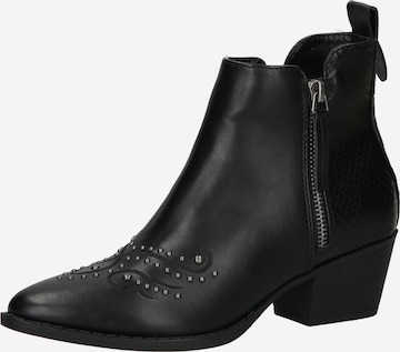 MTNG Bootie 'NEW OESTE' in Black: front