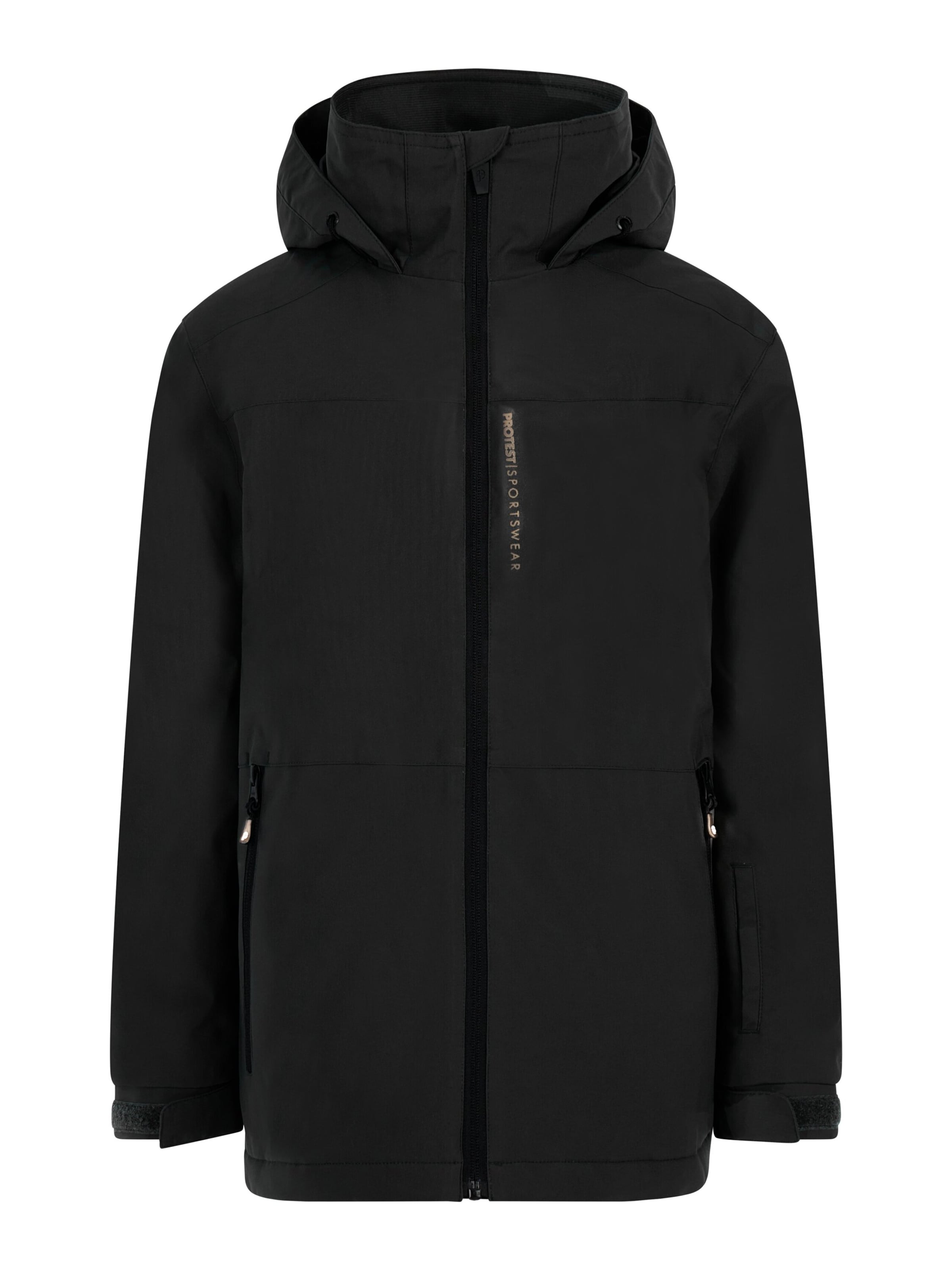 PROTEST Athletic Jacket 'PRTFlynto JR' in Black: front