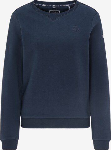 DreiMaster Maritim Sweatshirt in Blue: front